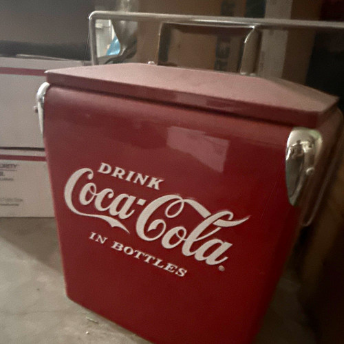 Coca cola advertising cooler - coca-cola,