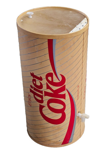 Vtg round diet coca - round, ice